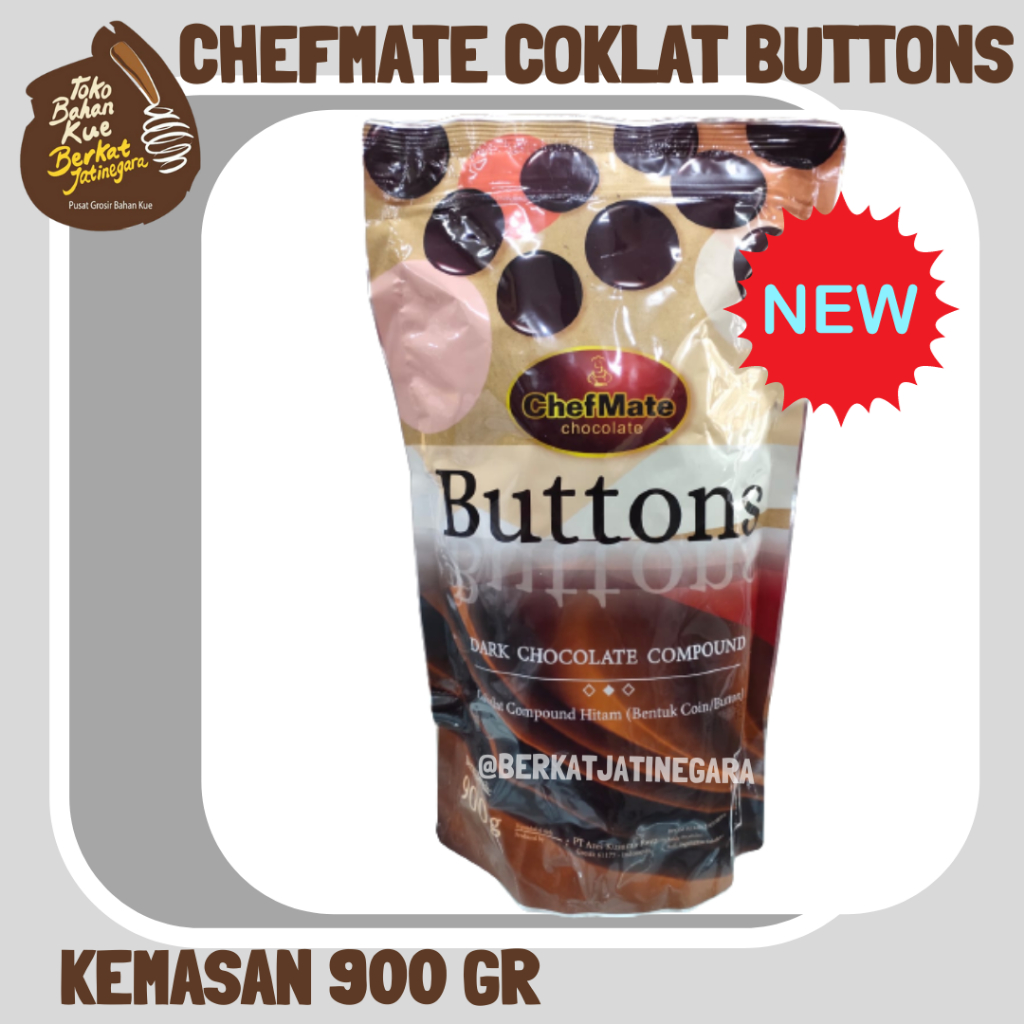 CHEFMATE CHOCOLATE BUTTONSCARVES 900GR PACKAGING | Shopee Philippines