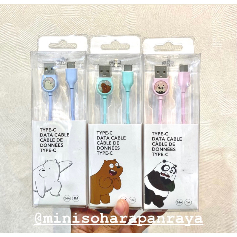 Miniso USBTYPE C fash charging data Cable, 1 meter hp Casing Cable