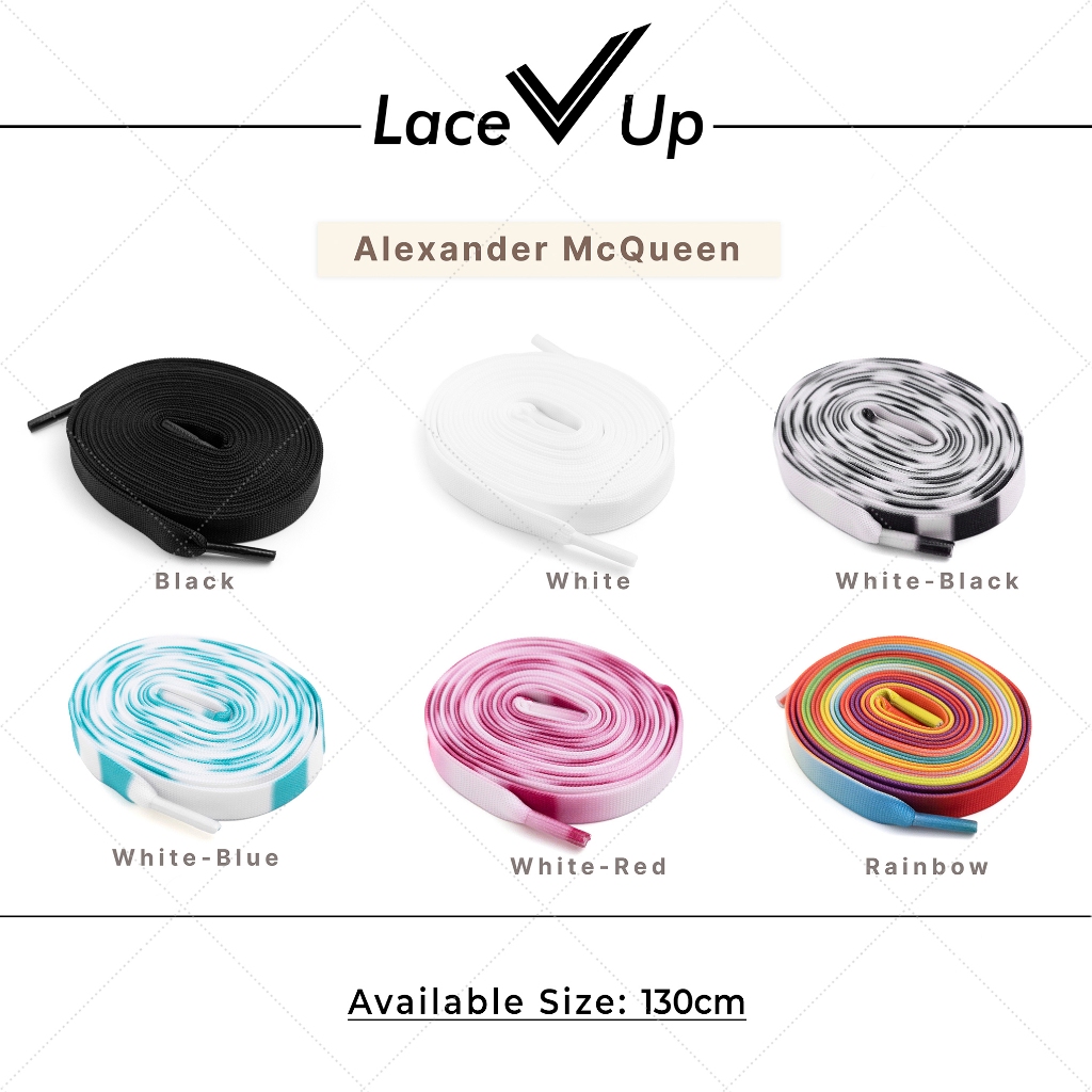 alexander mcqueen colorful laces