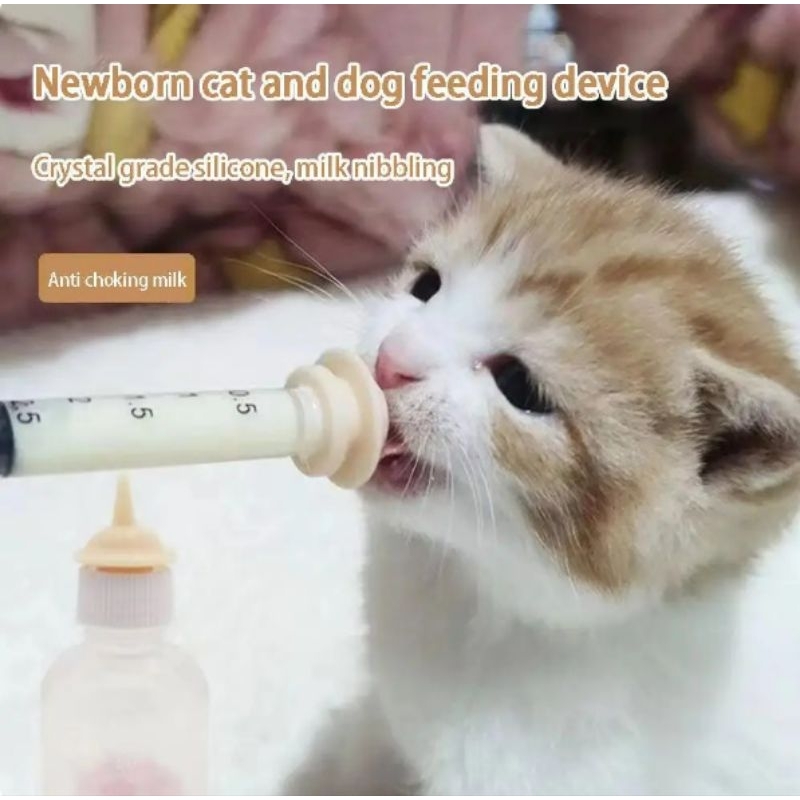 Kitten Nipple Pacifier For Cat Pacifier Syringe Kitten Milk Bottle