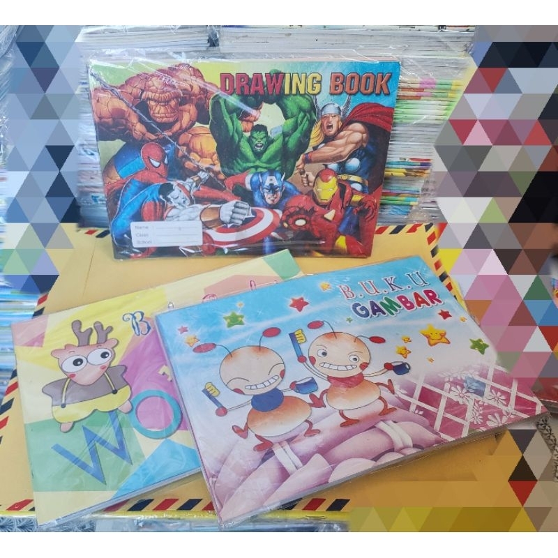 Fancy B5 Drawing book/B5 Character Drawing book (1 Pack Of 10pcs