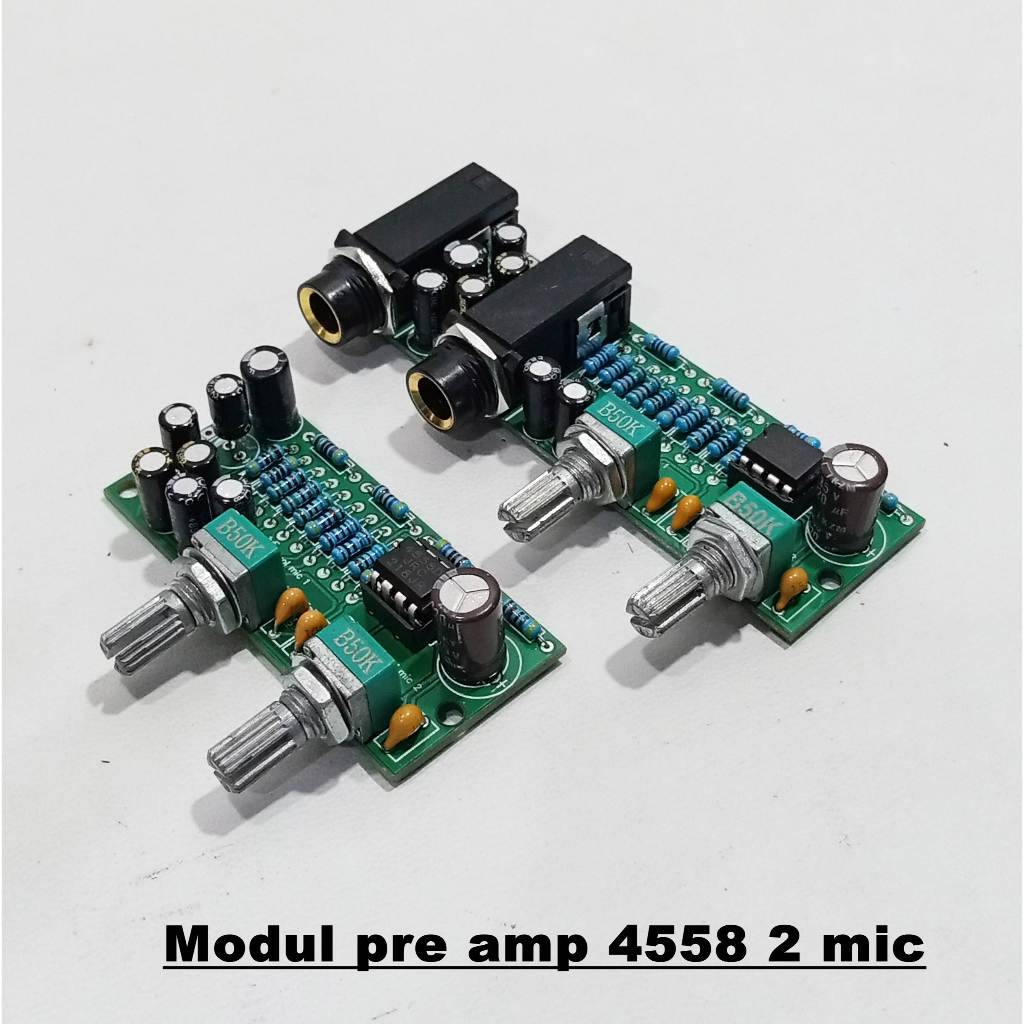 Pre amp module 4558 2 mic | Shopee Philippines