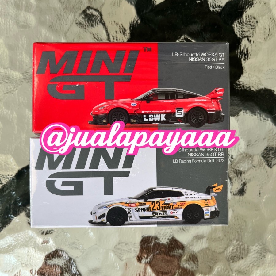 MINI GT 528 AND 324 MINI GT R35 LBWK JAPAN DRIFT MINI GT LBWK R35 RED ...