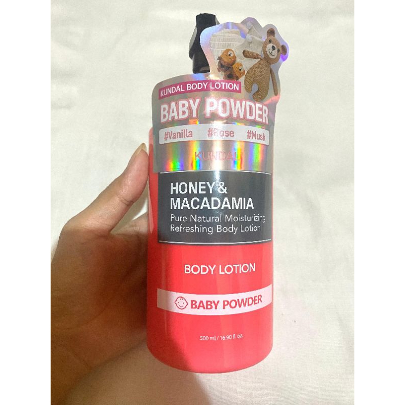 [HAECHAN Use] kundal body lotion baby powder honey & macadamia. Shopee Philippines