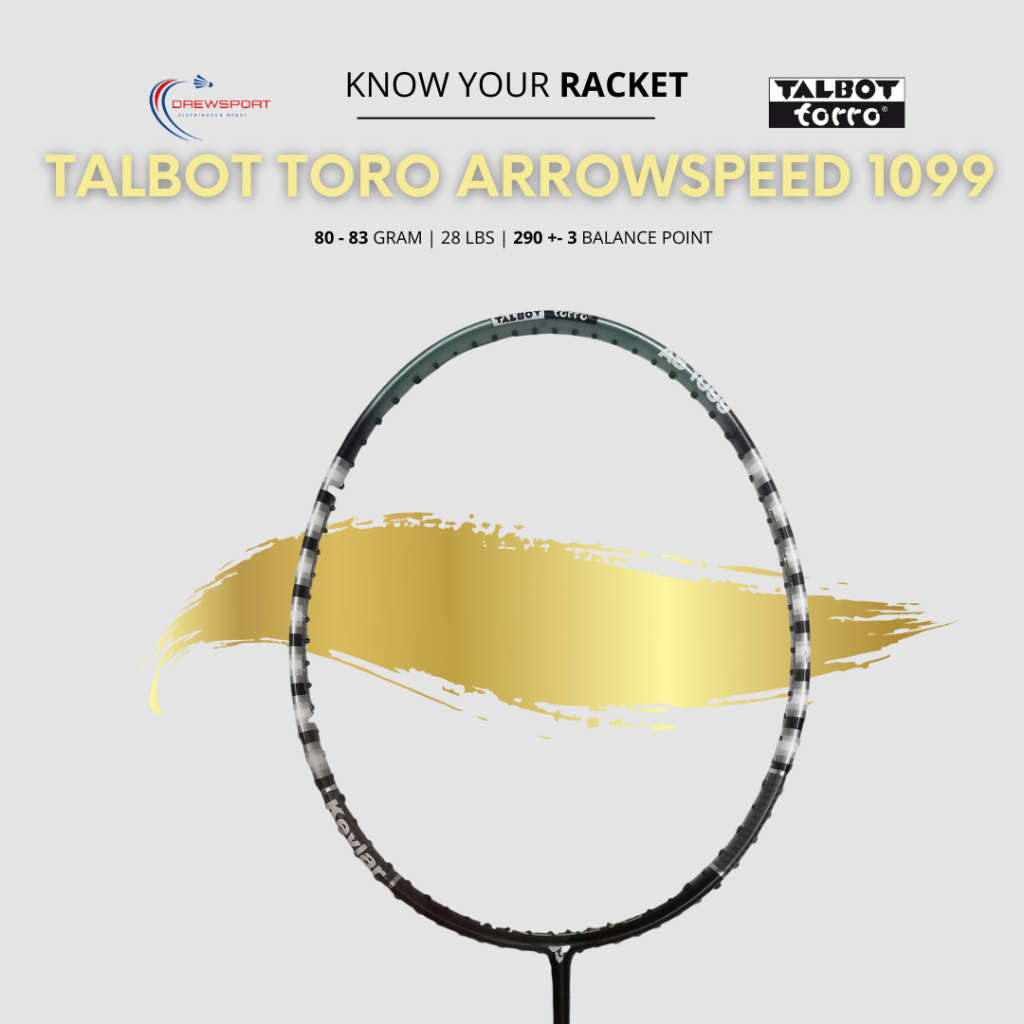 Toro ARROWSPEED 1099 TALBOT Racket ORIGINAL IMPORT MADE IN GERMAN FULL ...