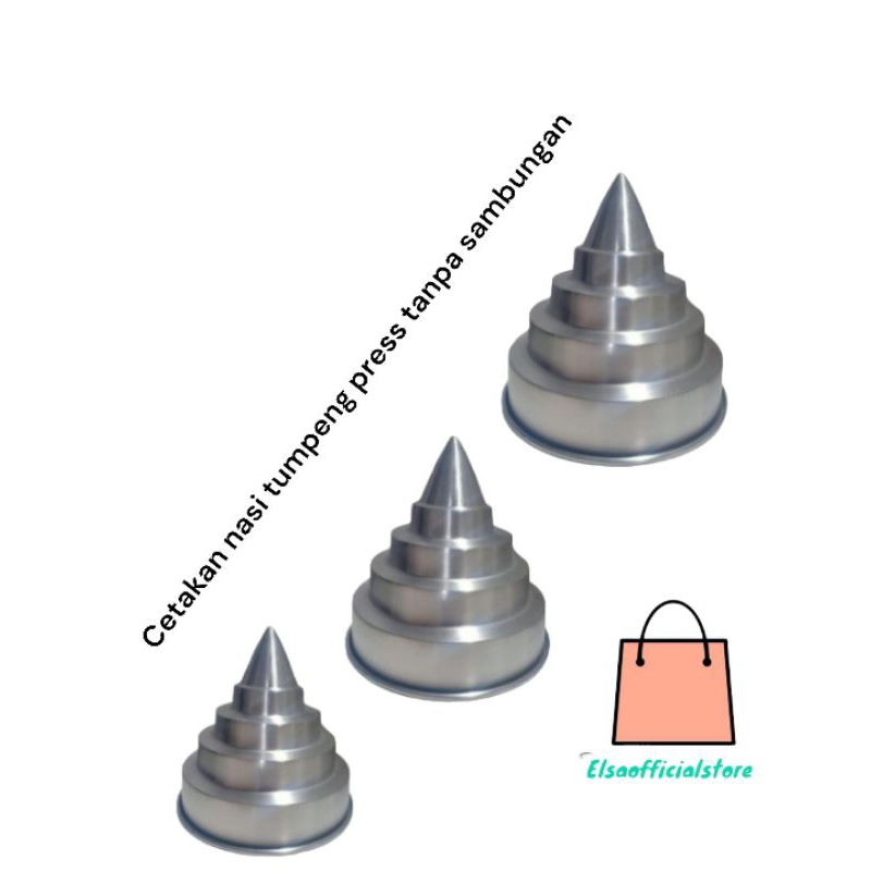 Tumpeng press rice mold without joints 12 14 16 18 20 22 24cm | Shopee ...