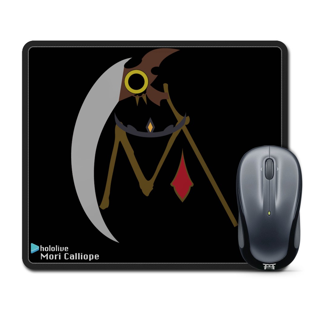 Mouse pad gaming anime vtuber MORI CALLIOPE Typography Hololive EN 1st ...