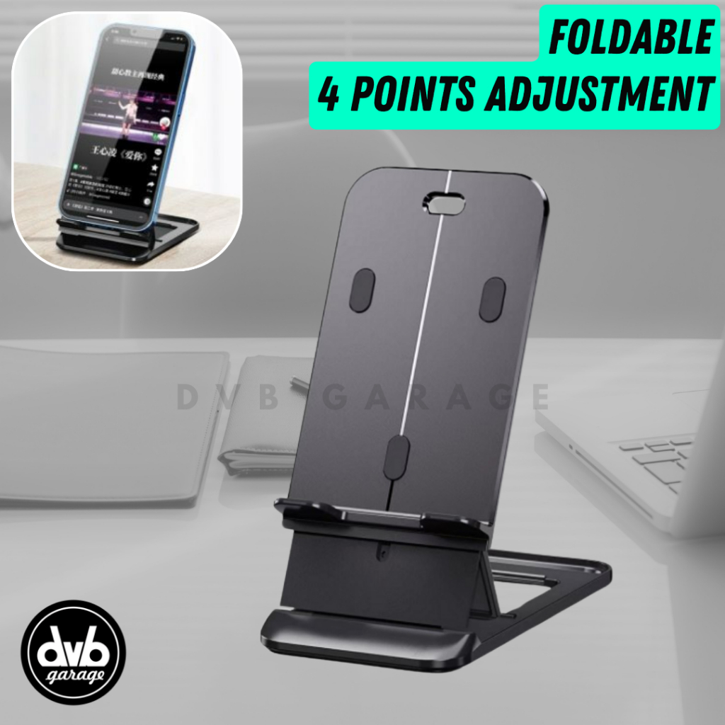 HP FOLDABLE PHONE HOLDER DESK PORTABLE - Mobile PHONE STAND | Shopee ...