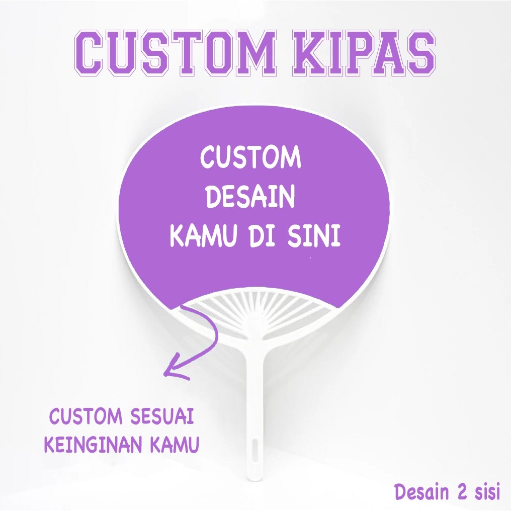 Custom Fan According To Your Wishes Front And Back Waterproof | Shopee ...