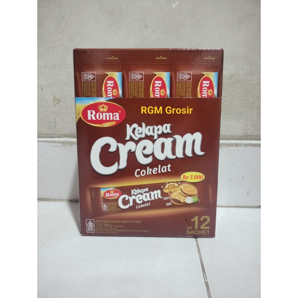 Roma Coconut Cream Chocolate Biscuits 1 box | Shopee Philippines