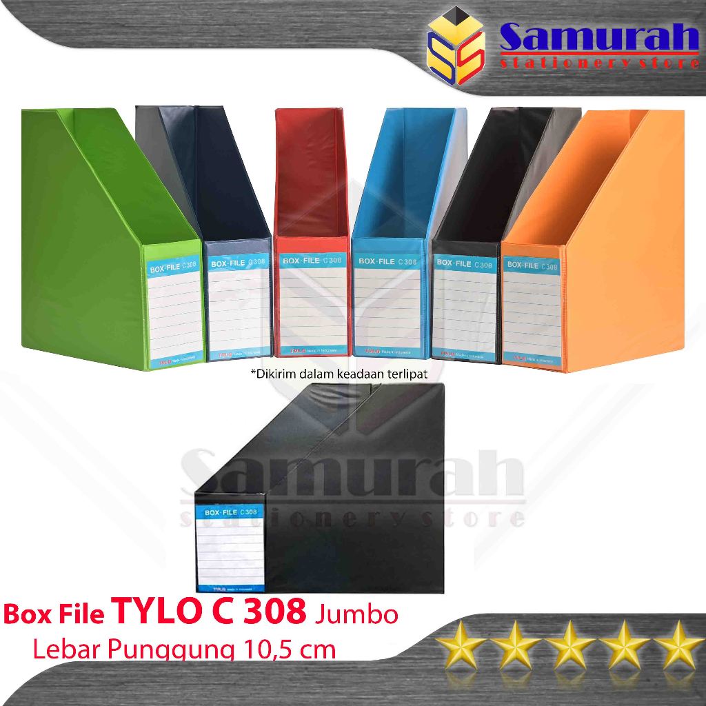 HIJAU MERAH Tylo C-308 Jumbo Folding File Box PVC Coated Cardboard / C ...