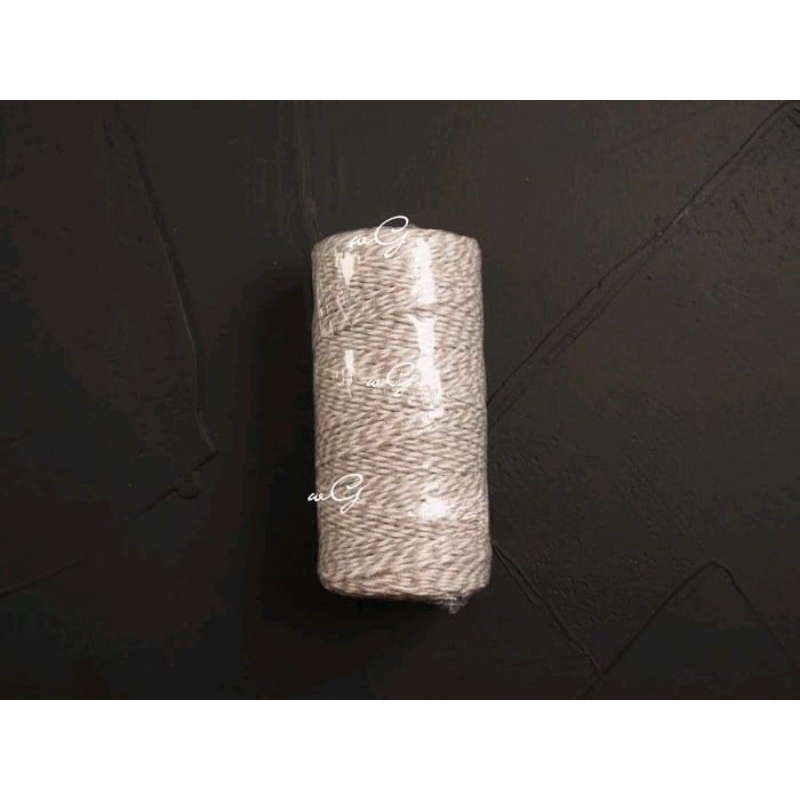 KATUN Cotton Rope Ribbon - Grey; 2 mm Wide; 100 Meters Long | Shopee ...