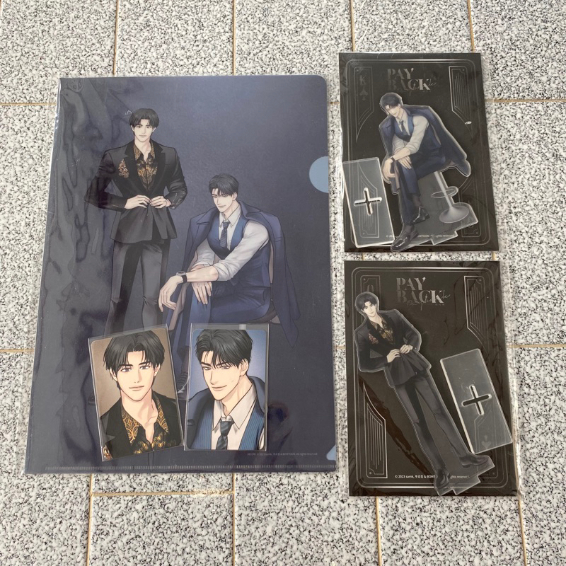 Official GOODS LEZHIN BOMTOON PAYBACK ACRYLIC STAND CLEARFILE PHOTOCARD ...