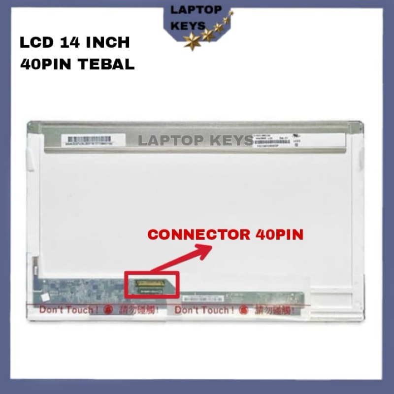 LAYAR Lcd LED 14.0 Laptop Screen Toshiba L510 C600 C640 L600 L640 L645 ...