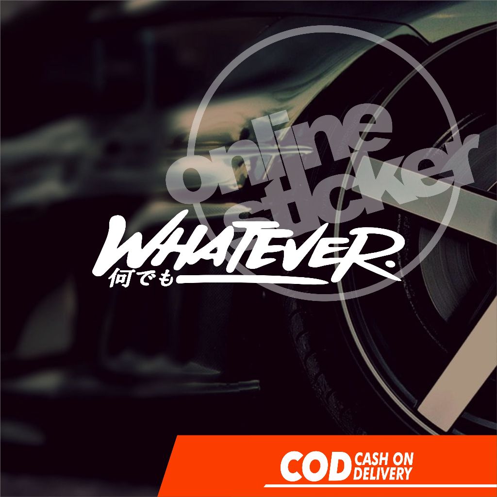 Whatever car sticker | Cutting lights up Reflective Sticker Waterproof ...