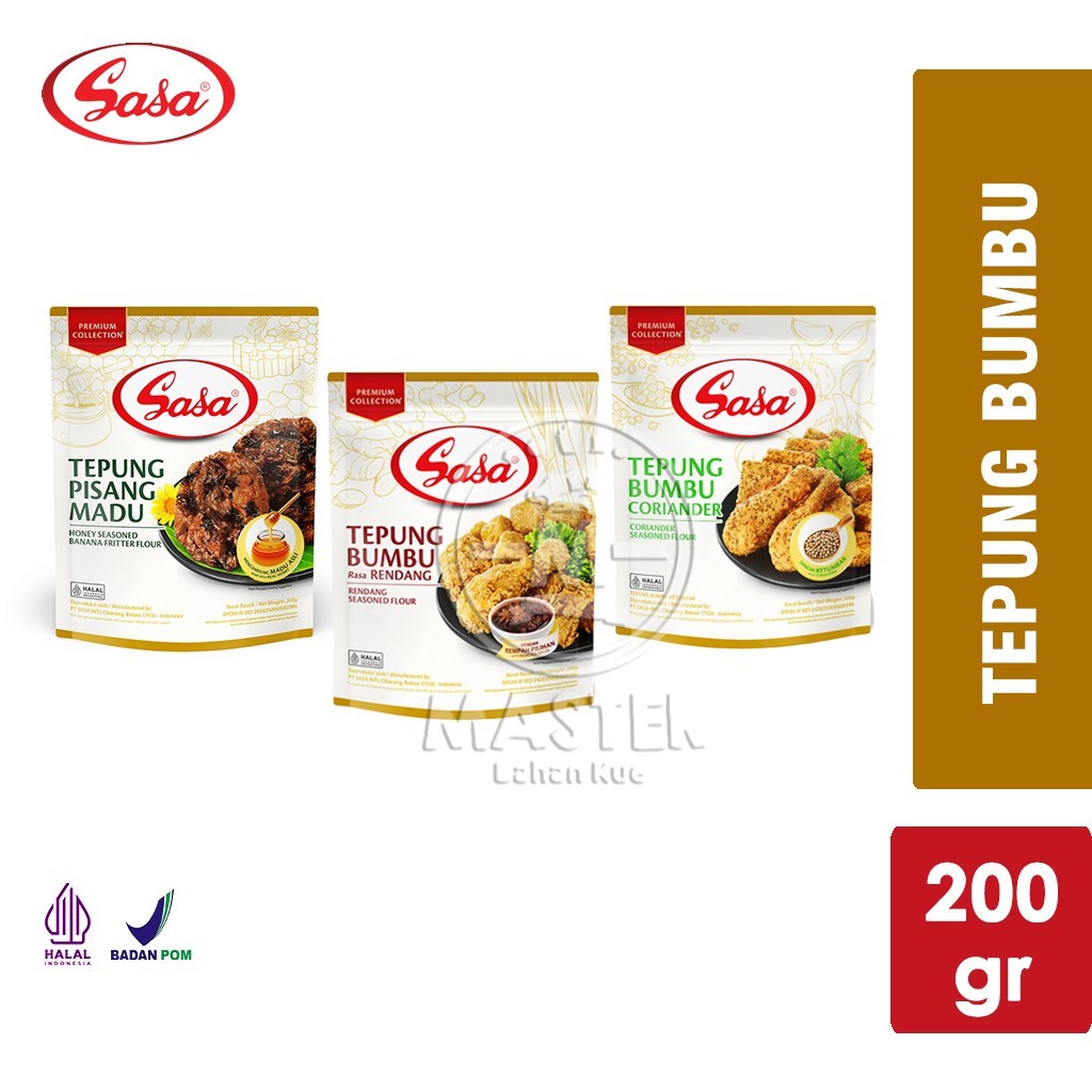 Sasa Premium Banana Honey Seasoning Flour / Rendang / Coriander [200 gr ...