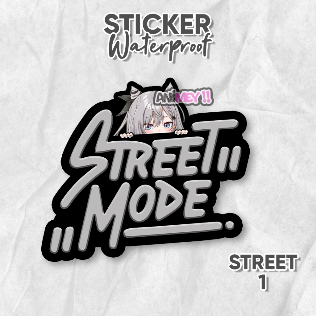 Anime STREET MODE Stickers / waterproof Anime Stickers | Shopee Philippines