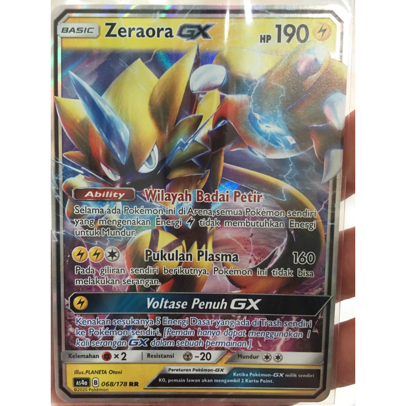 Zeraora GX RR INDONESIA HOLO POKEMON Card | Shopee Philippines