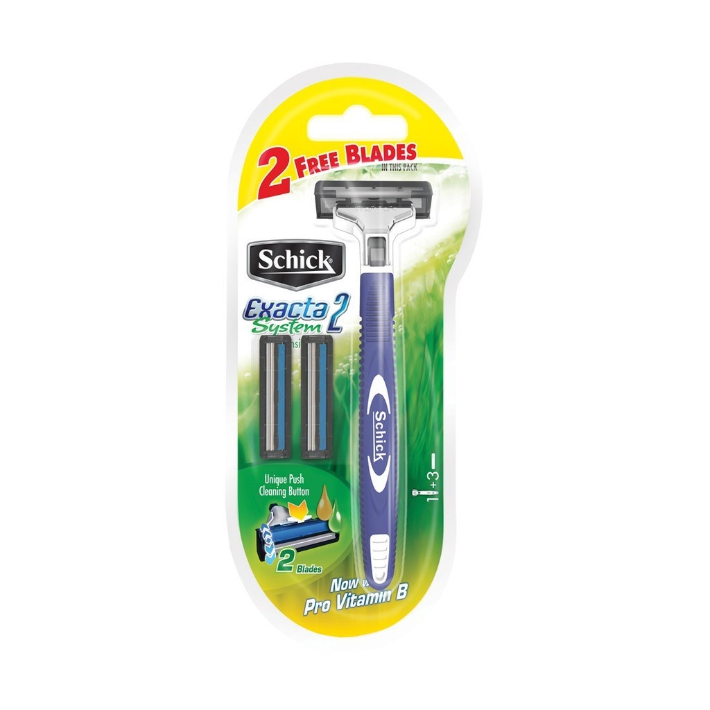 Schick Exacta 2 System Kit Men's Shaver 1+2's | Shopee Philippines