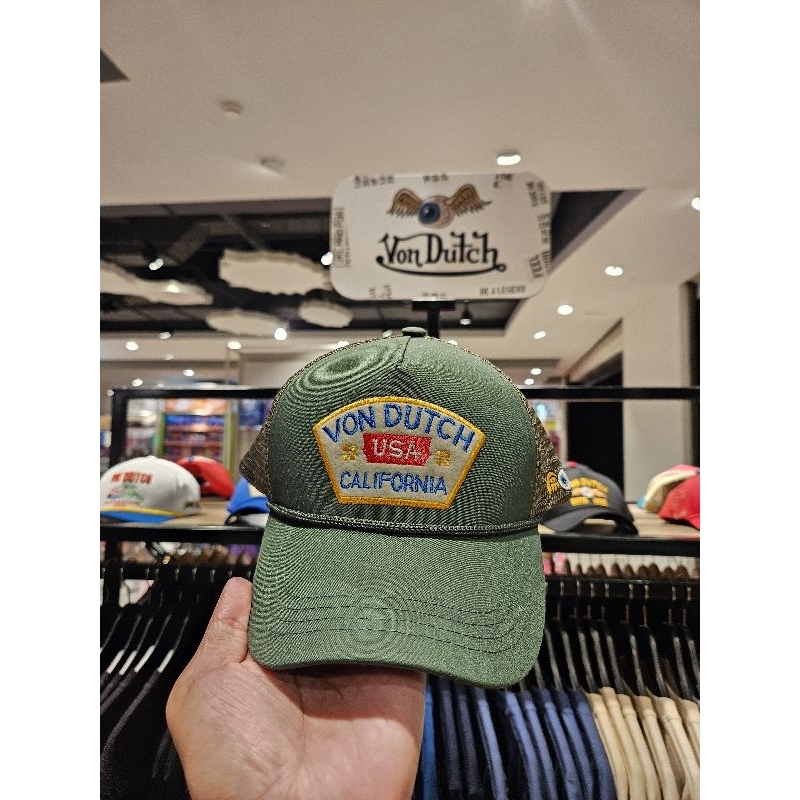 Vondutch Cap Men - Von Dutch Hat Men - Original Green Army 0224