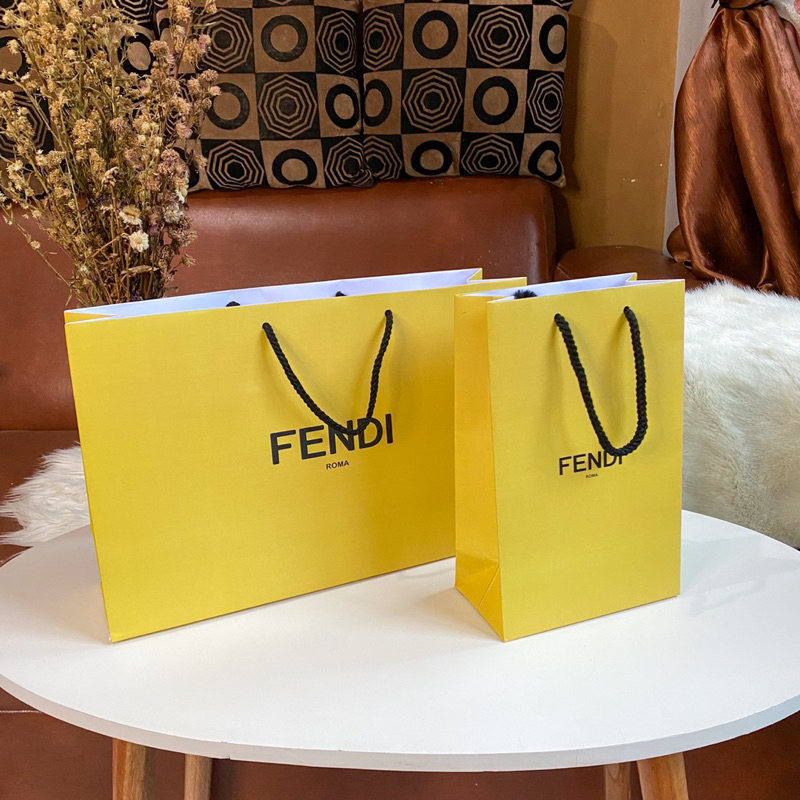 Fendi Paperbag Paper Bag Thick Material Gift Wrapping