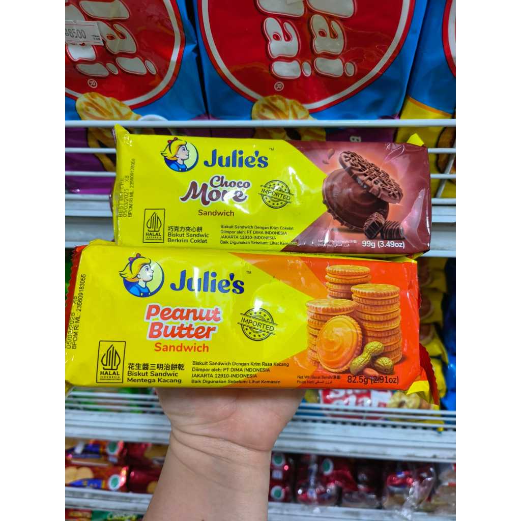 Julie's Choco More 110g & Butter Sandwich Biscuitpeanut 90g | Shopee ...
