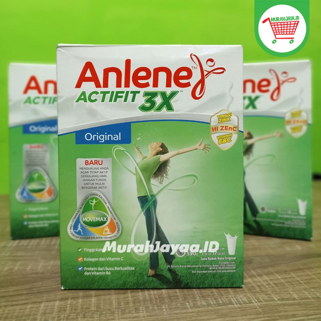 Anlene Actifit 3x Original Adult Milk Powder 590g High Calcium Nutrient 