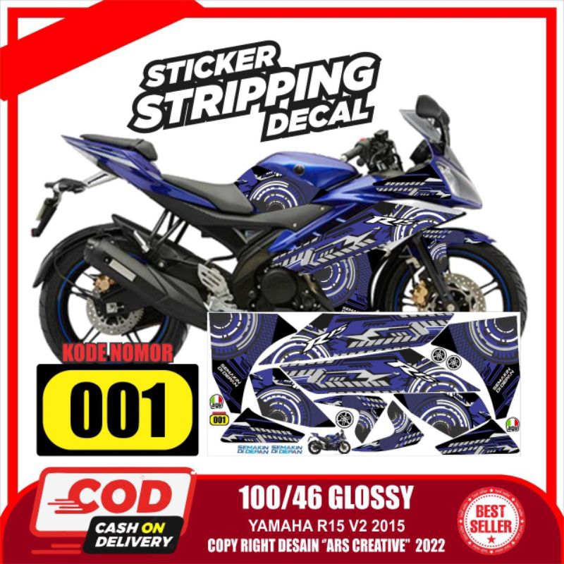 YAMAHA R15 V2 TRANSFORMER DECAL STRIPING STICKER | Shopee Philippines