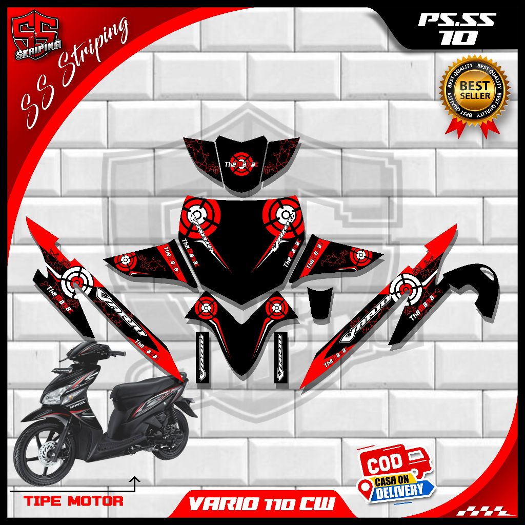 Vario 110 CW Karbu Full Body Sticker Decal - 2006-2009 VARIO 110 CW ...