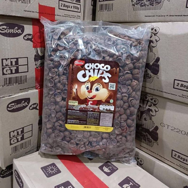 Choco CHIPS / CHOCOROUNCH /SIMBA 1DUS CONTENTS (2x950Gr) | Shopee ...