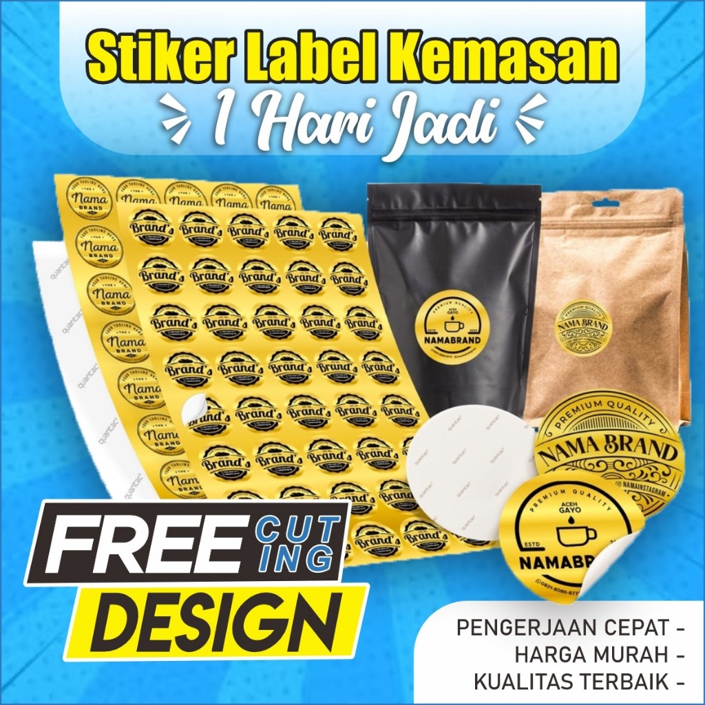 FOOD LABEL PRINTING ONLINE LABEL STICKER/ | Shopee Philippines