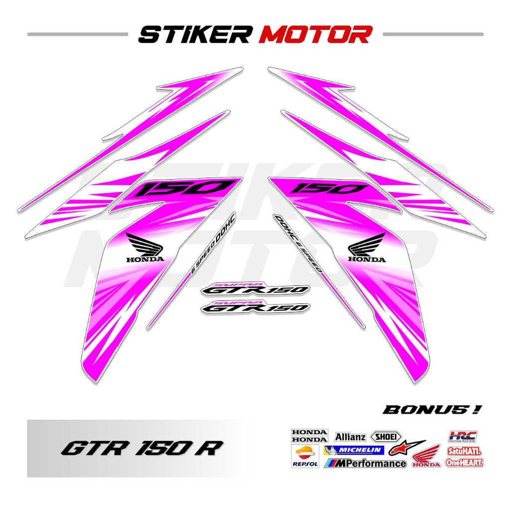 Gtr36 STRIPING STICKER STICKER LIS Variation SUPRA GTR 150 R WINNER V1 ...