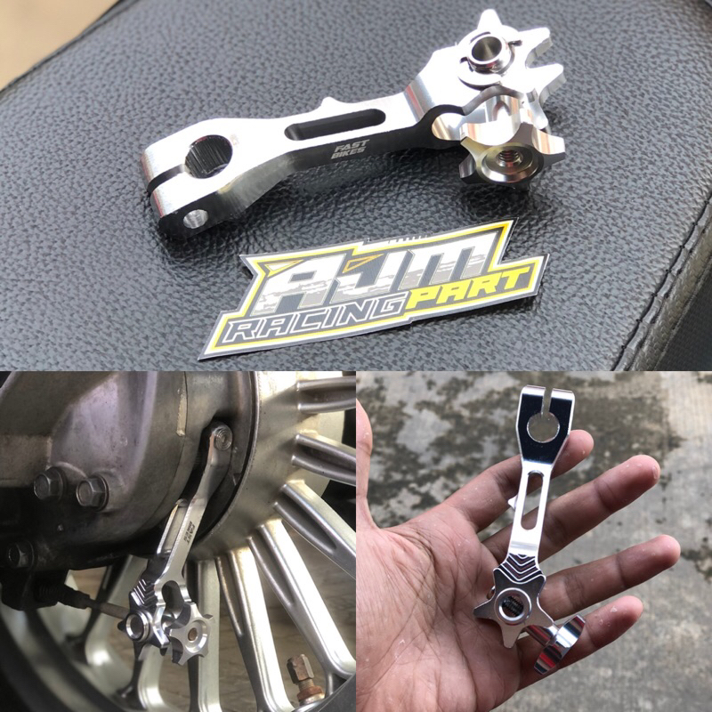 Universal CNC Rear Brake Thighs Vario Supra Mio Xeon Silver | Shopee ...