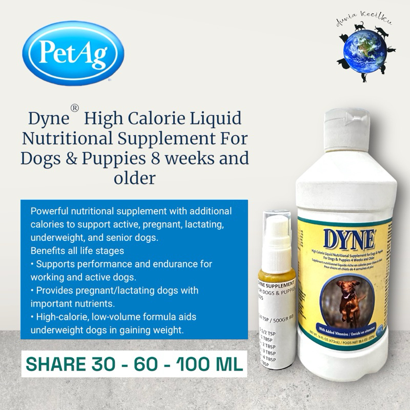 Dyne High Calorie Liquid Nutritional Supplement For Dog & Puppies