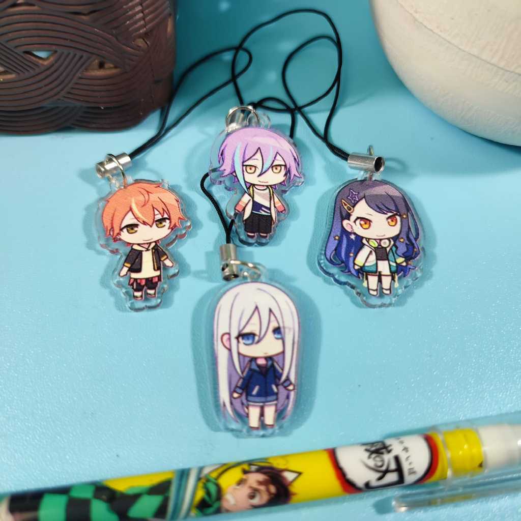 GANTUNGAN Clear Acrylic Sekai Project Anime Keychain - Tsukasa Keychain ...