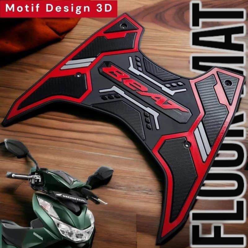 Motopad27 premium footrest carpet honda beat 2020/2024/beat new ...