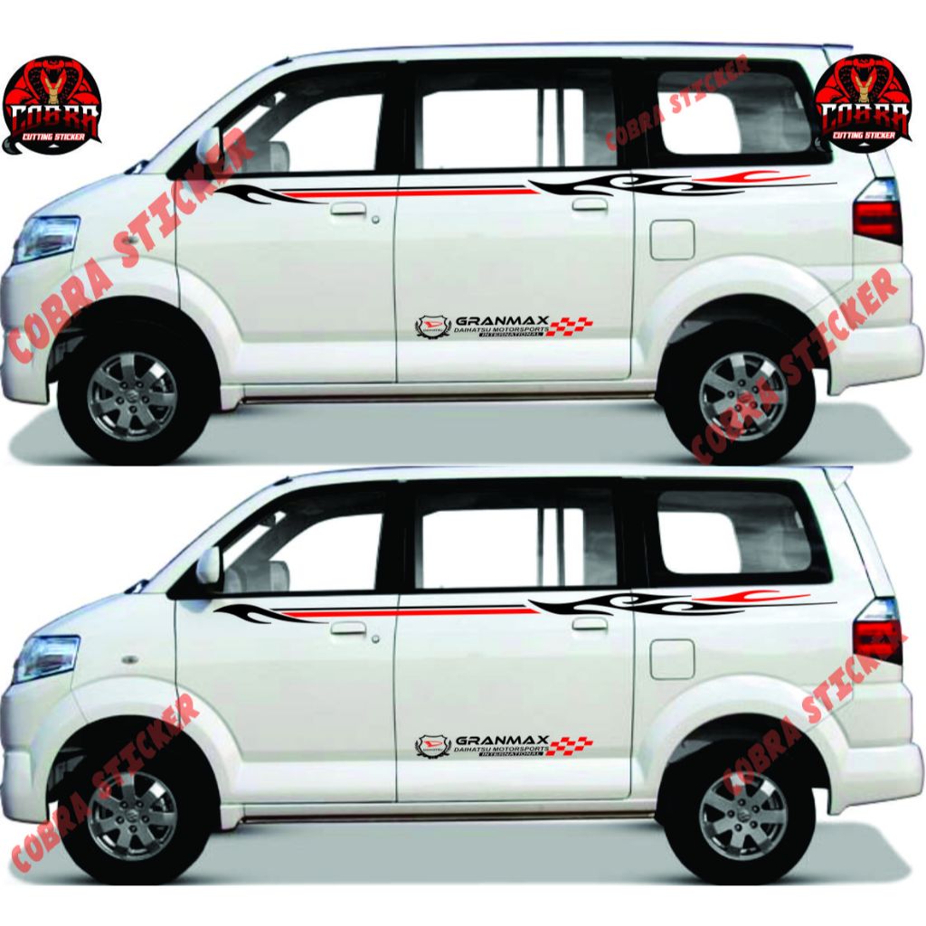 Grandmax daihatsu suzuki apv Car sticker cuting sticker list body Side ...