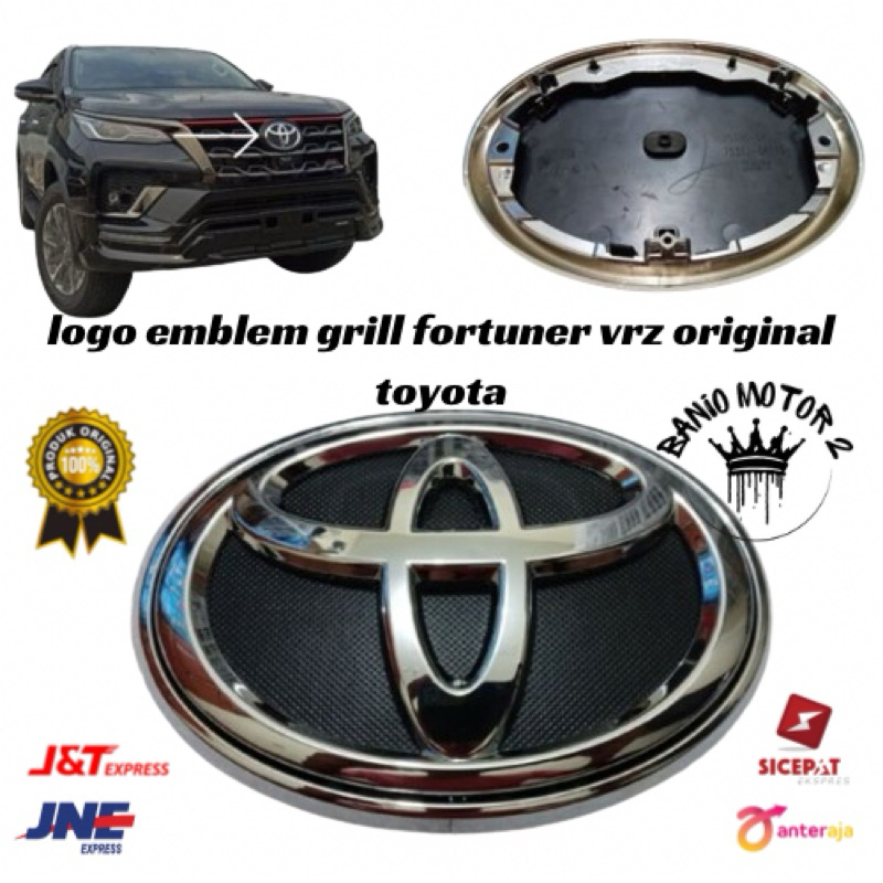 Original toyota fortuner vrz grill emblem logo | Shopee Philippines