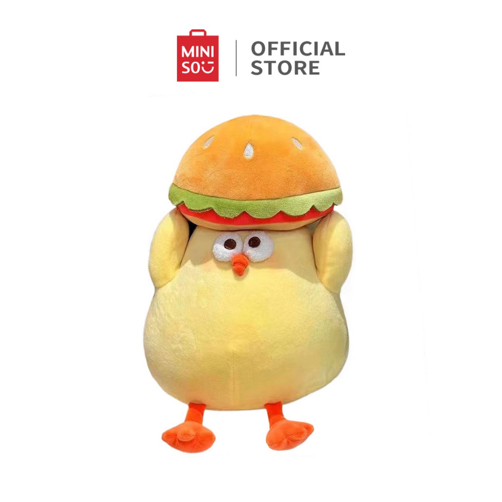 Miniso x Dundun Collection Dundun Burger Doll in My Head Plush Toy
