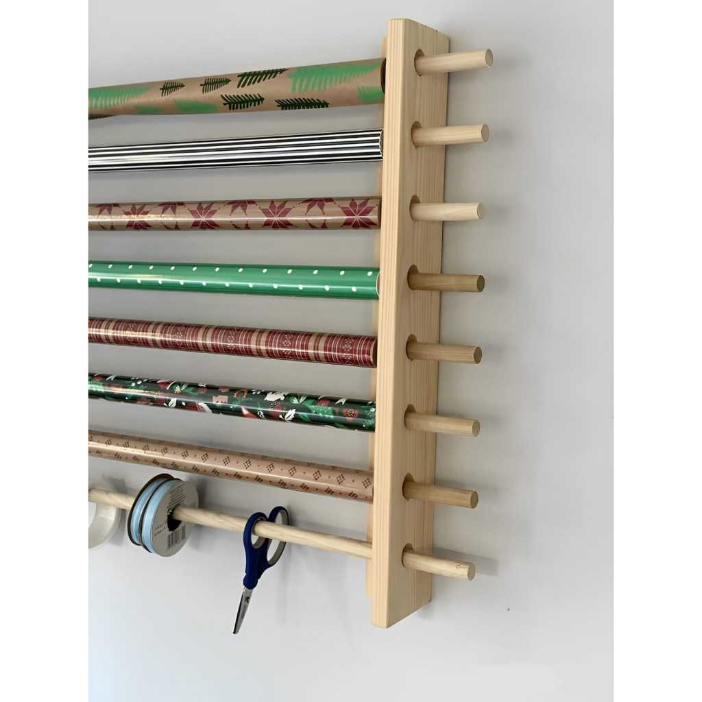 GANTUNGAN Paper Hanger Rack Ribbon Storage Rack Cellophane Paper Craft ...