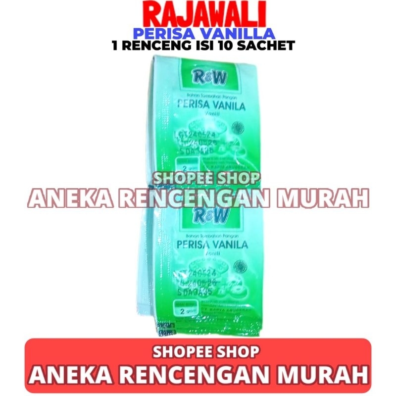 Vanilli Rasa Vanilla Rajawali Powder 1 Pack Of 10 Sachets 2 GR | Shopee ...