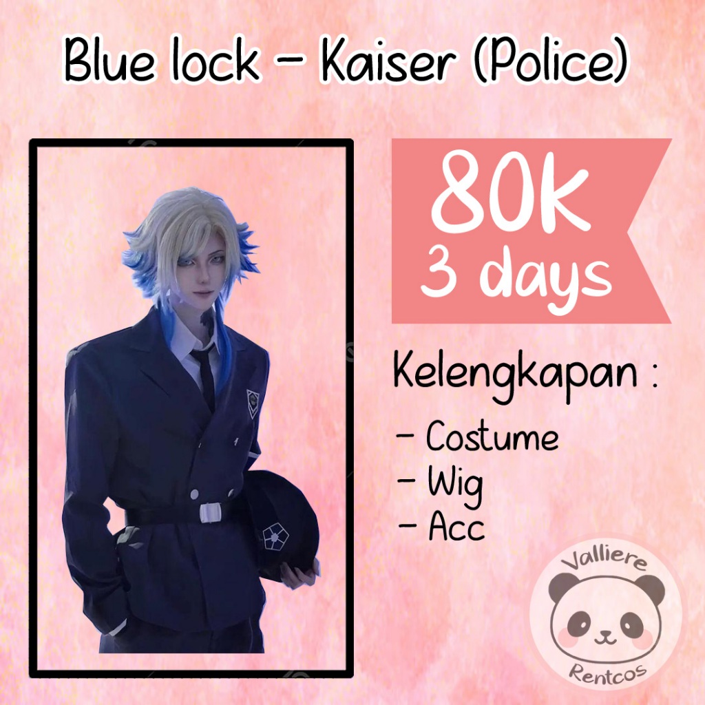 Bluelock Kaiser police costume Rental | Shopee Philippines