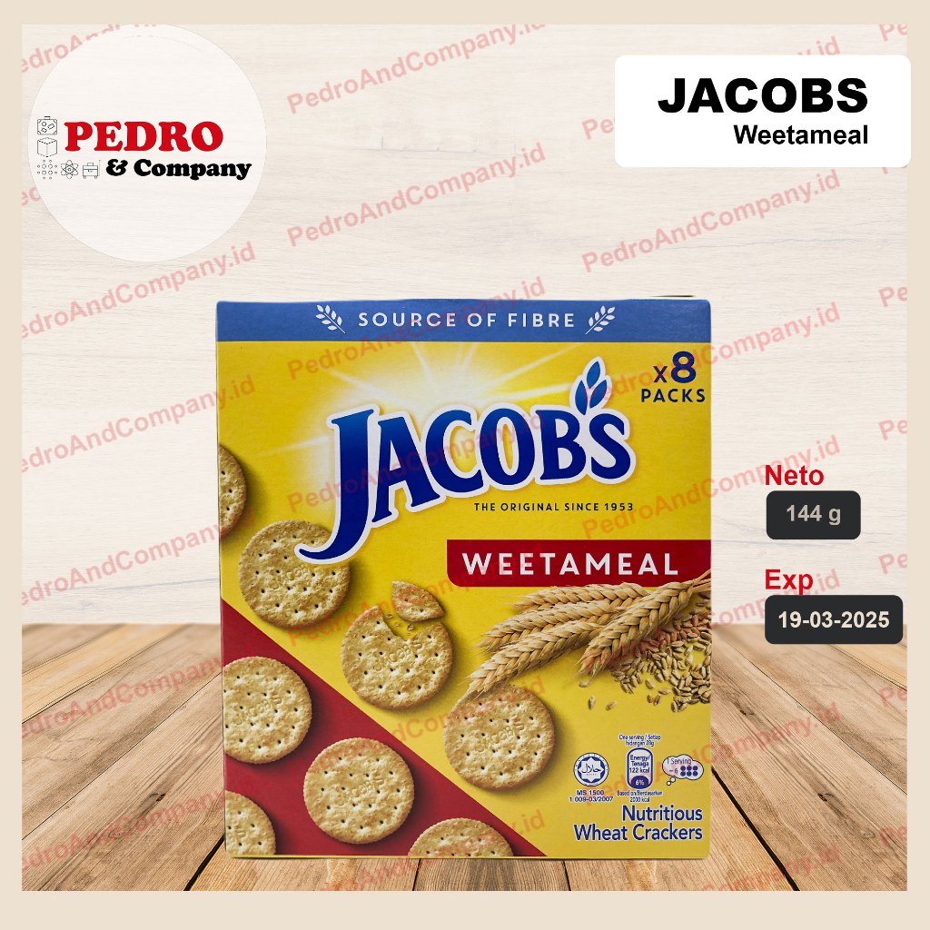 Jacobs WEETAMEAL Wheat Biscuit 144 gram - Big Can | Shopee Philippines