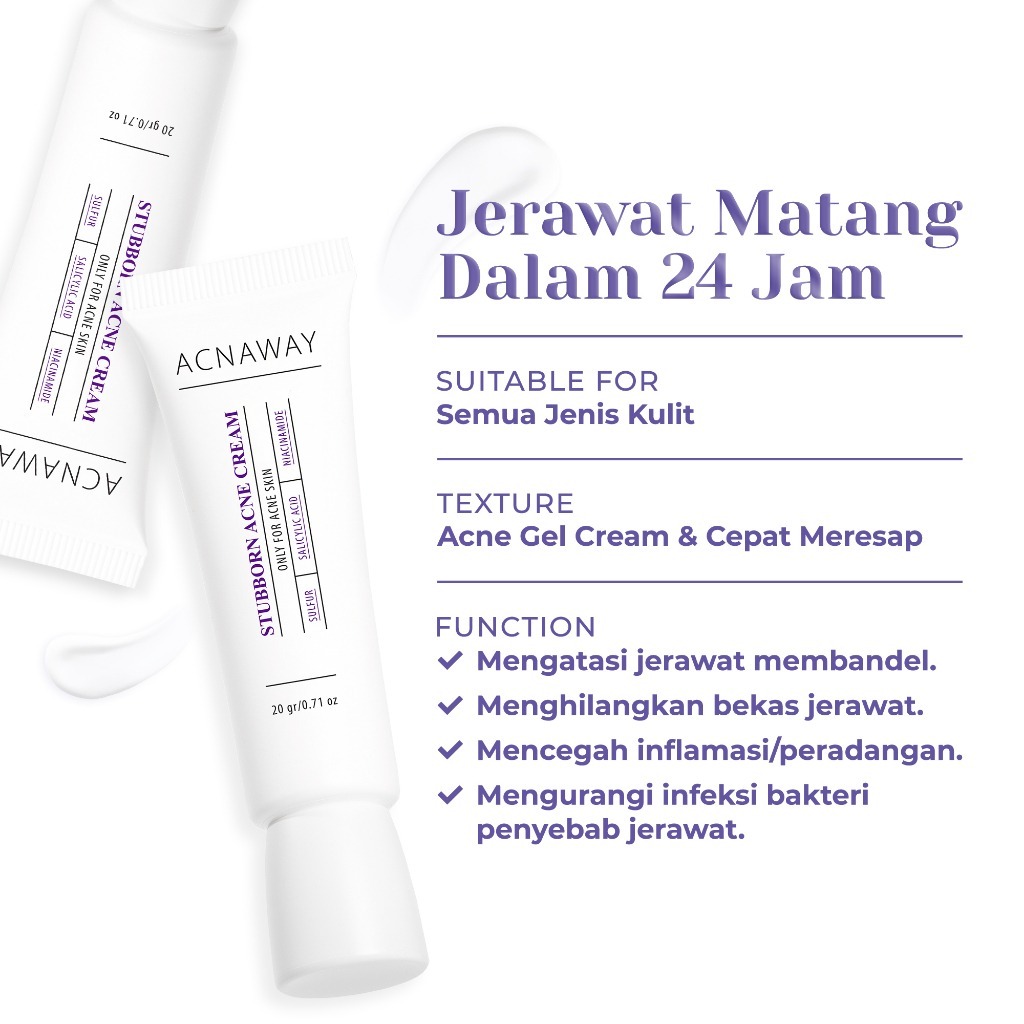 ACNAWAY Stubborn Acne Cream Acne Spot Treatment Spot Treatment | Shopee ...