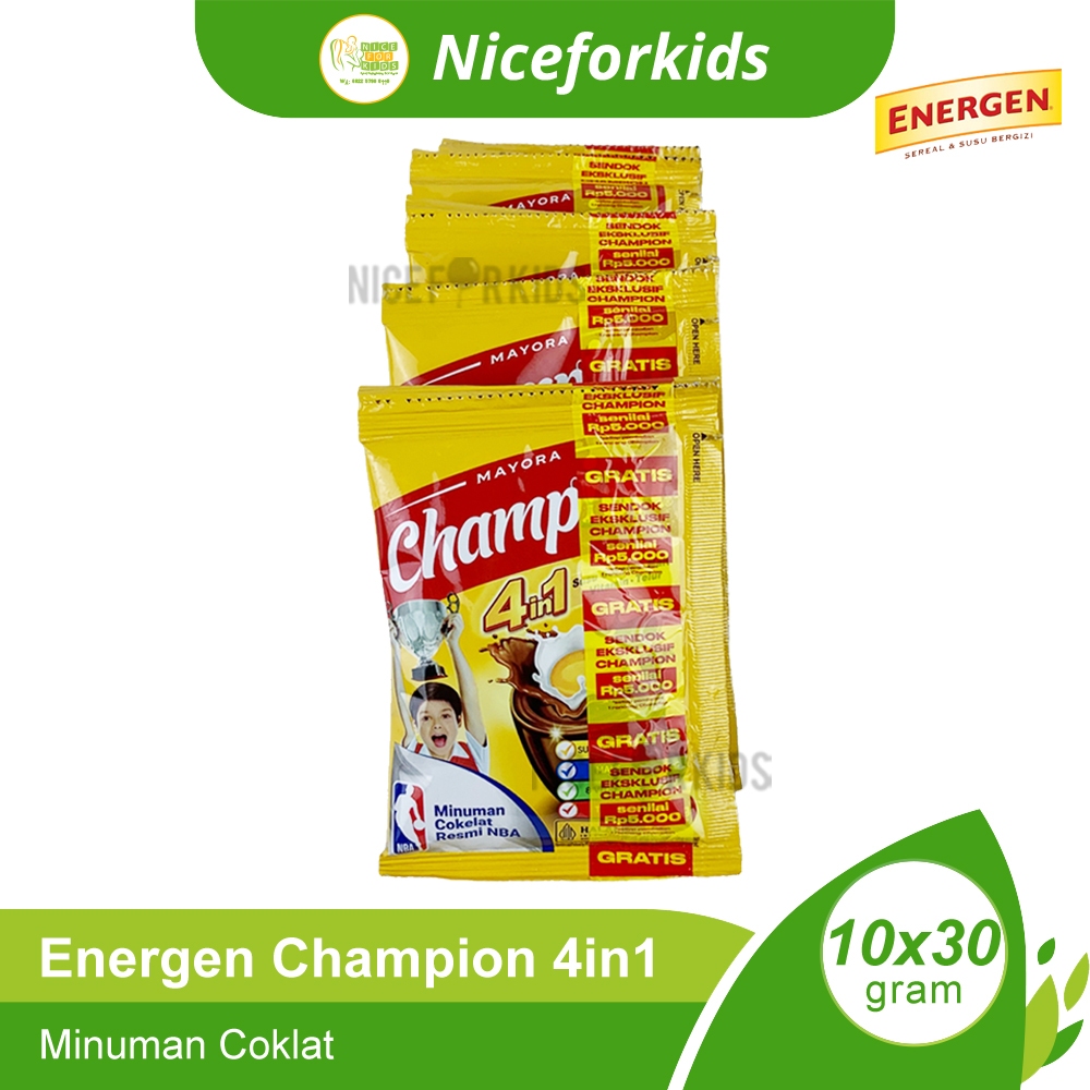 Energen Milk Champion Chocolate Milk For Children Contents 10 Sachets ...