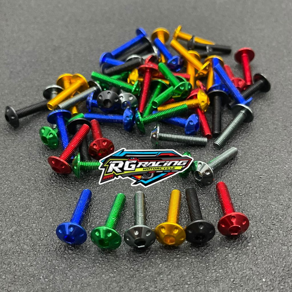 Rg3 Material CNC VISOR Bolt WINDSHIELD Spots NMAX AEROX LEXI TITANIUM ...