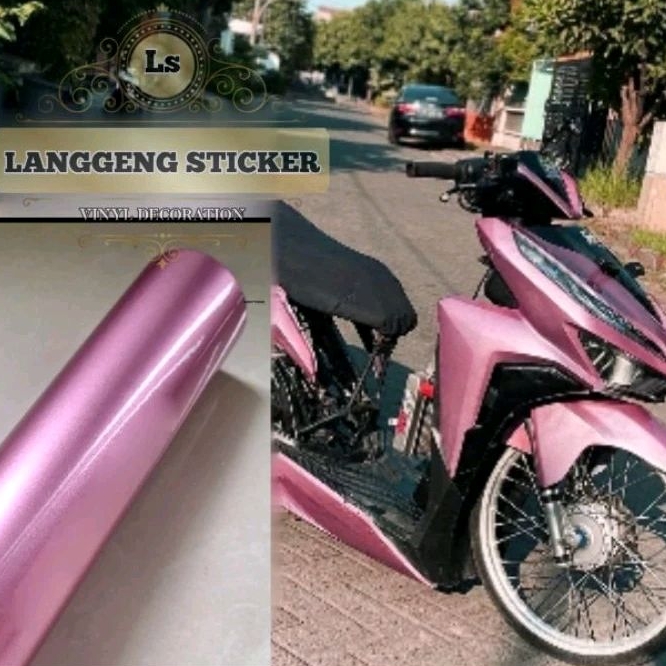 SKOTLET MOTORCYCLE STICKER LIGHT PINK METALLIC CANDY SCOTLITE METALLIC ...