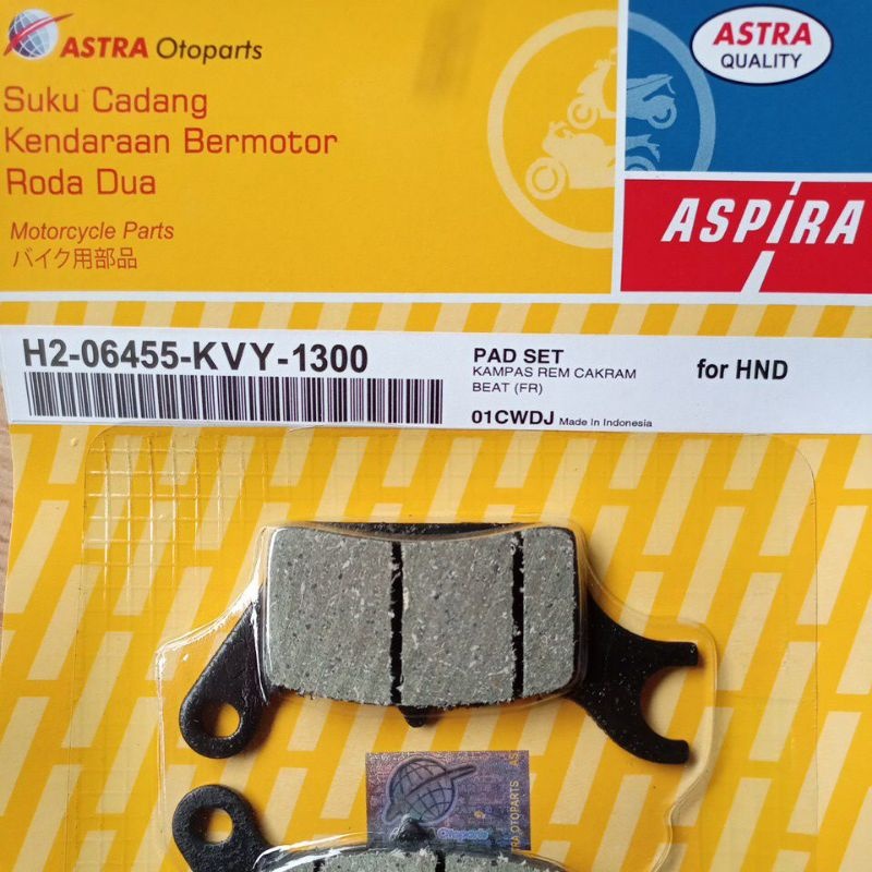 DISC BRAKE CAMP PAD SET FRONT KVY BEAT SCOOPY SPACY KARBU 2008 2009 ...