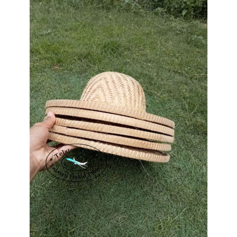 5 Bamboo Hats with 2 Woven Layers (Capil/ for removing bamboo heads ...