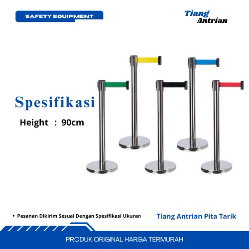Standing Barrier Queue Pole Railing Stand Stainless Queue Barrier ...